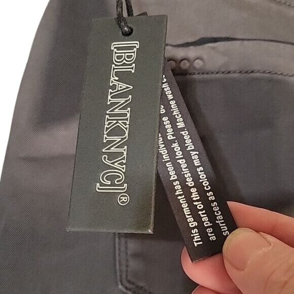 BLANC NYC NEW Women's Black Skinny Zipper Detail High-Waisted‎ Pants Size 28 - Picture 6 of 9